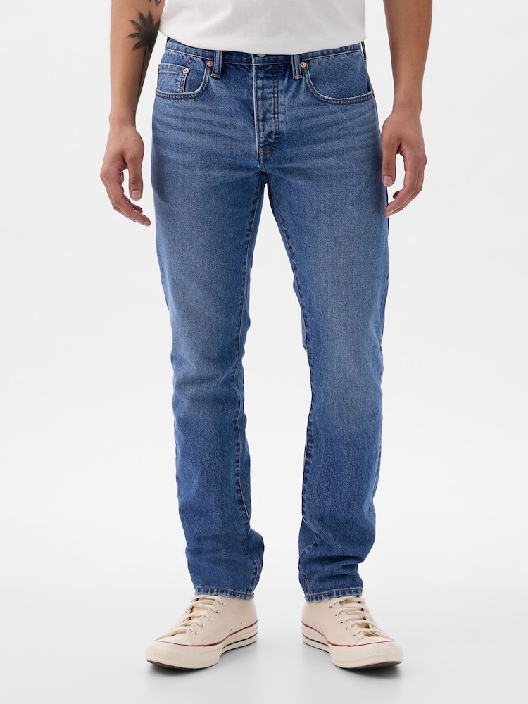 Gap Blue Slim Fit Selvedge Jeans - Image 2 of 5
