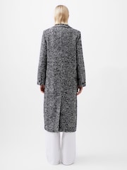 French Connection Chantelle Herringbone Black Coat - Image 2 of 4