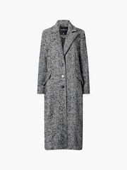 French Connection Chantelle Herringbone Black Coat - Image 4 of 4