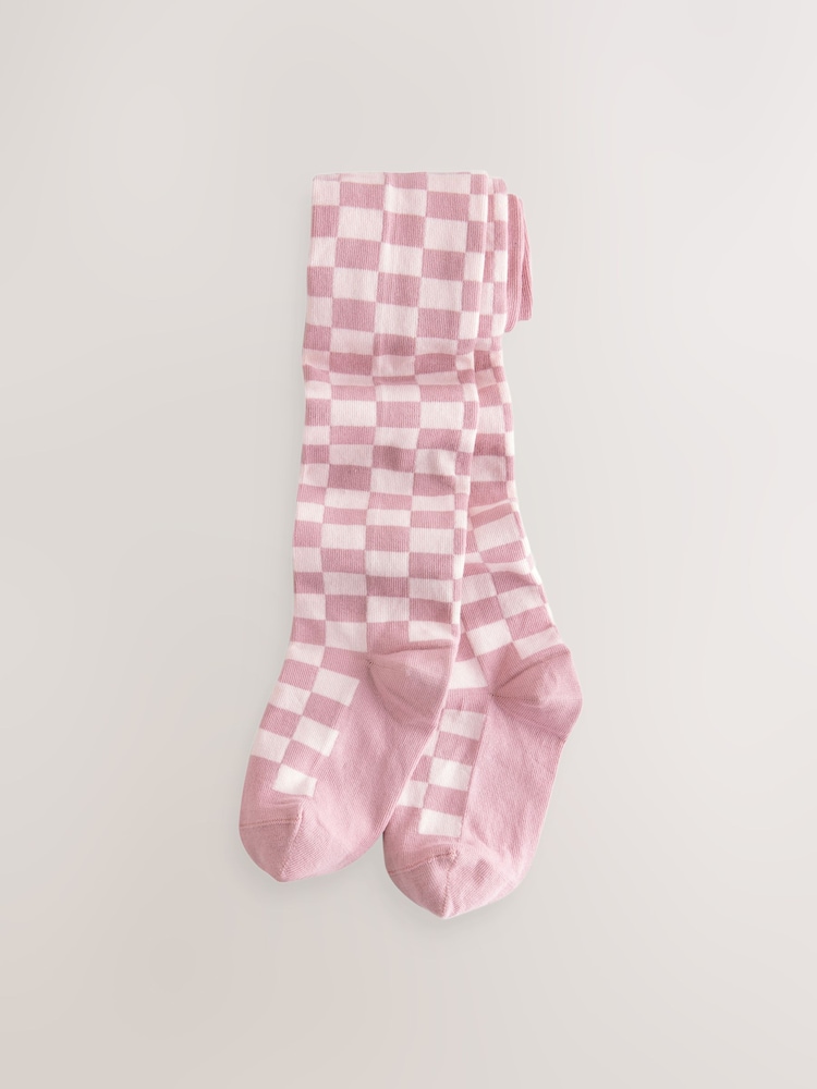 rožnata - Cotton Rich Checkerboard hlačne nogavice - Slika 3 iz 3 rožnata - Cotton Rich Checkerboard hlačne nogavice - Slika 3 iz 3