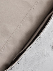Silver Clutch Bag With Detachable Chain - Image 6 of 7