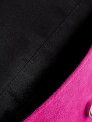 Pink Clutch Bag With Detachable Chain - Image 9 of 9