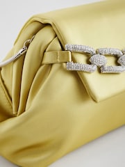 Limettengrün - Clutch mit Strass - Bild 11 von 12