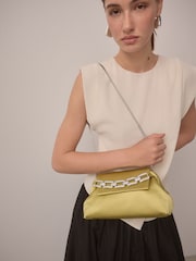 Limettengrün - Clutch mit Strass - Bild 3 von 12