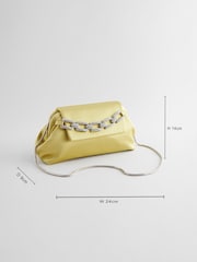 Limettengrün - Clutch mit Strass - Bild 4 von 12