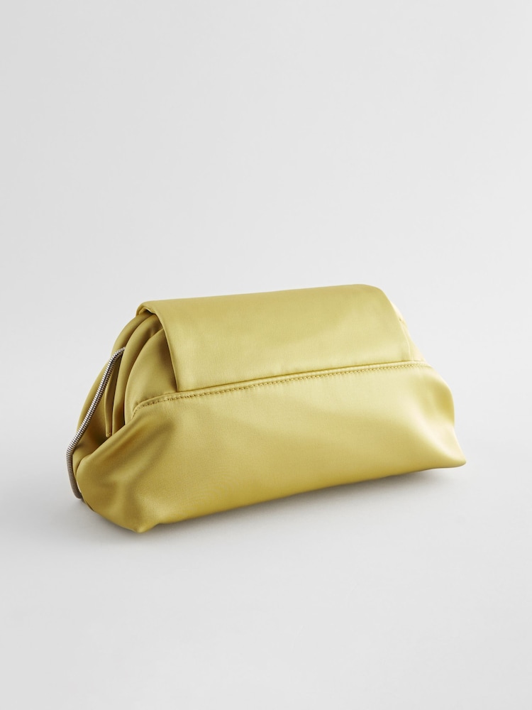 Lime Green Jewel Clutch Bag - Image 9 of 12