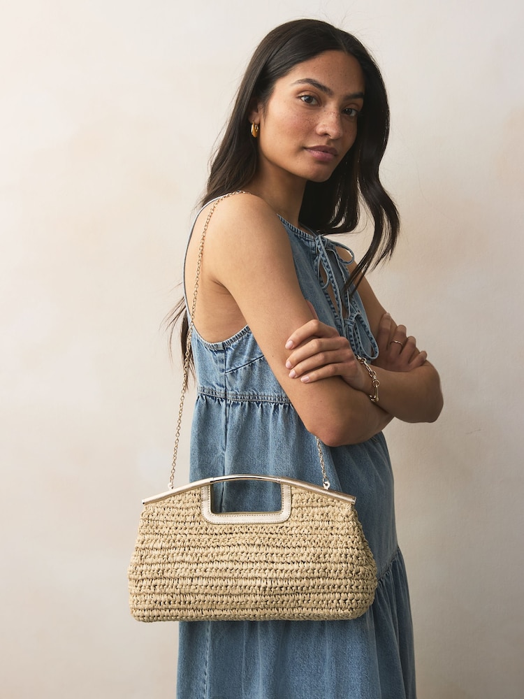 Natur - Clutch aus Bast - Bild 2 von 9 Natur - Clutch aus Bast - Bild 2 von 9