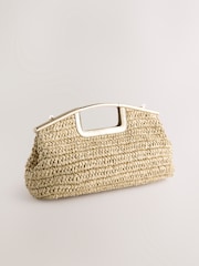 Natural Raffia Clutch Bag - Image 6 of 9