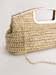 Natural Raffia Clutch Bag - Image 8 of 9
