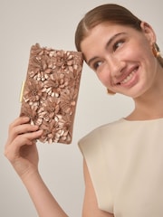 Pink Structured Clutch Bag - Image 3 of 5