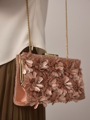 Pink Structured Clutch Bag - Image 4 of 5