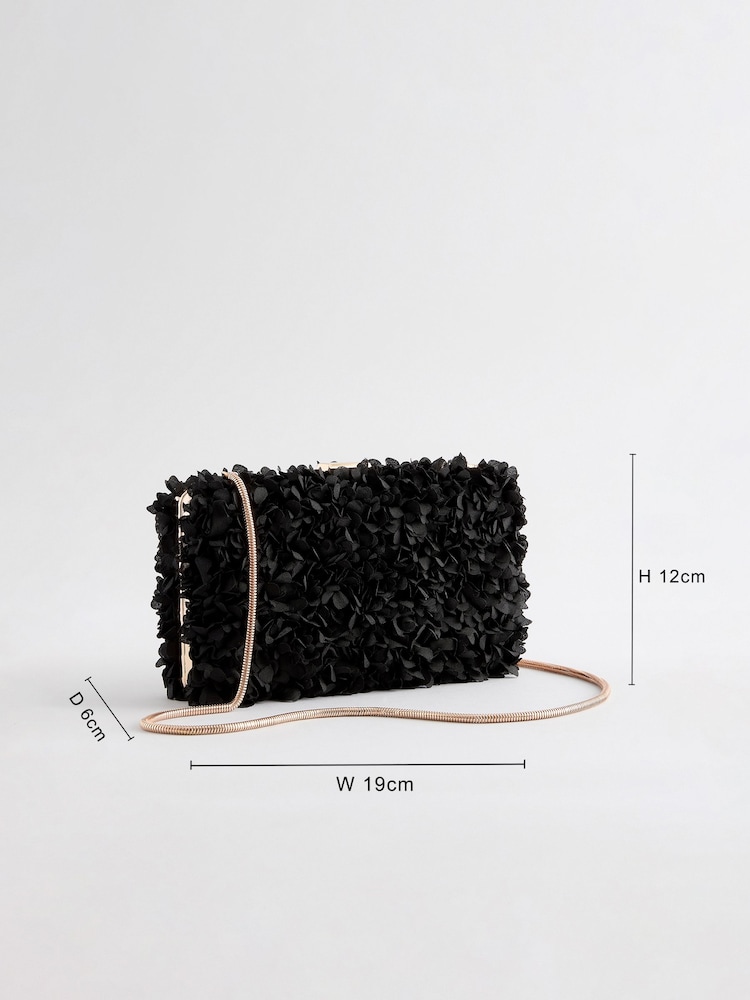 Black Corsage Box Clutch - Image 4 of 9