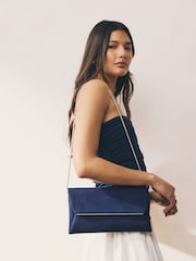 Azul marino - Bolso cartera con cadena desmontable - Imagen 2 de 10