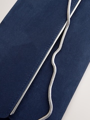 Azul marino - Bolso cartera con cadena desmontable - Imagen 8 de 10