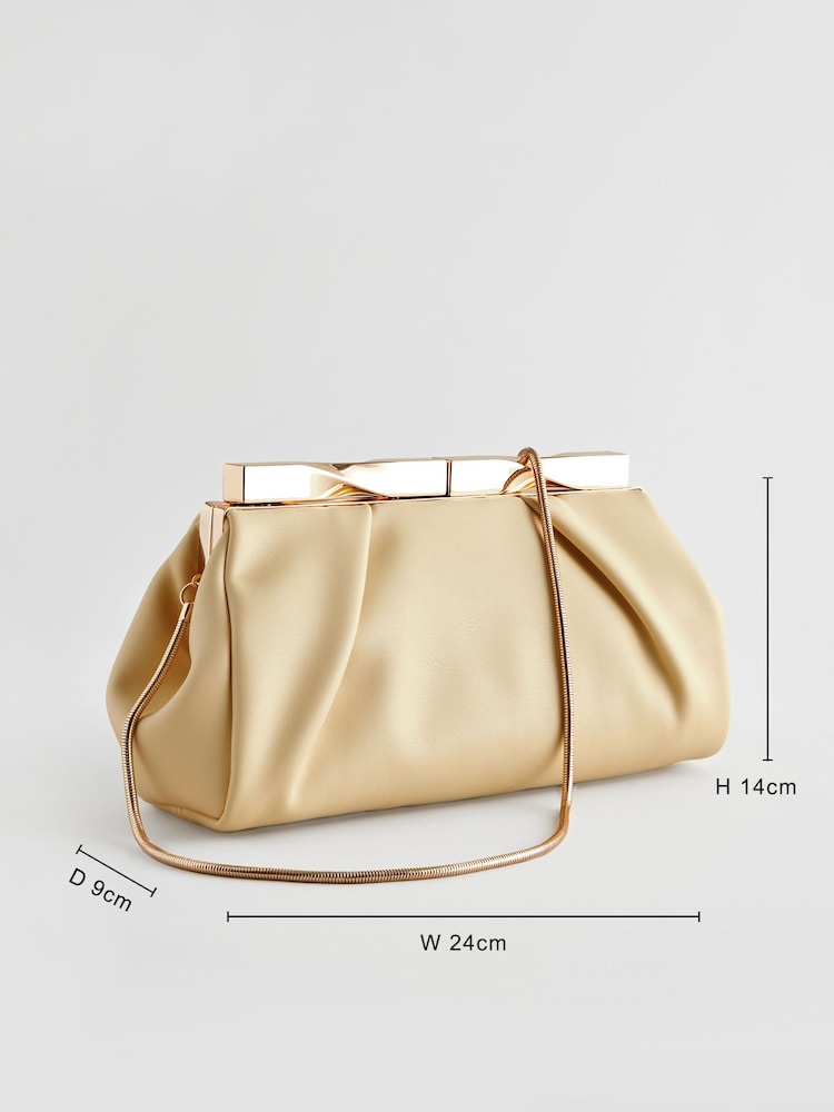 Buttermilk Frame Clutch Bag - Image 4 of 8