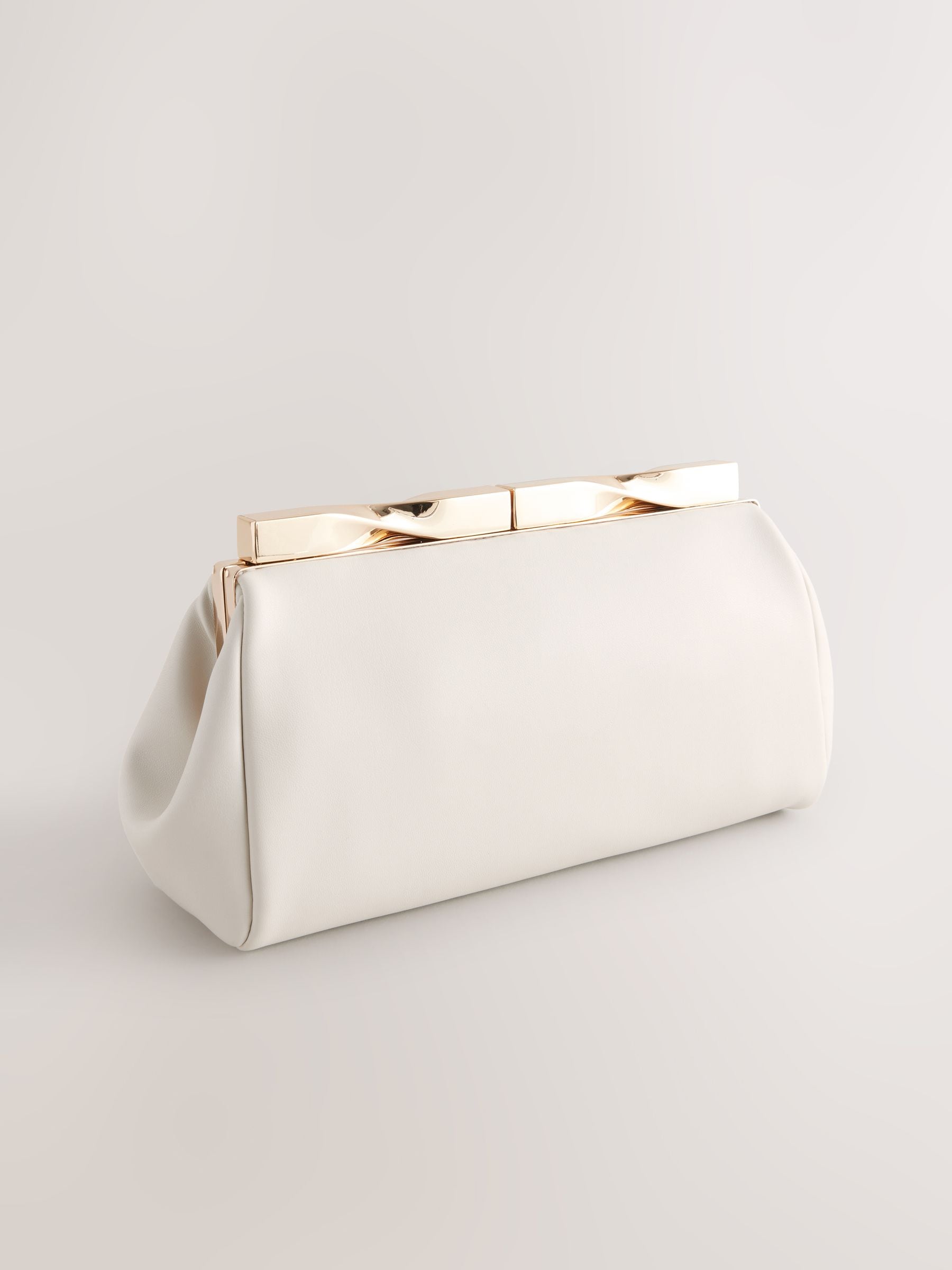 Buy White Frame Clutch Bag from Next Canada