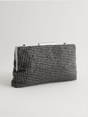 Black Sparkle Frame Clutch - Image 7 of 10