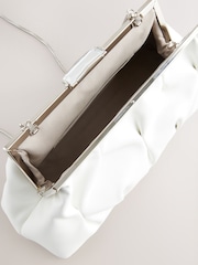 Weiß - Plissierte Clutch - Bild 10 von 10