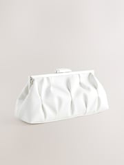 Weiß - Plissierte Clutch - Bild 7 von 10