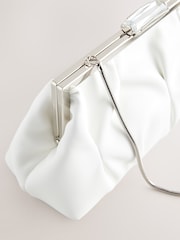 Weiß - Plissierte Clutch - Bild 9 von 10