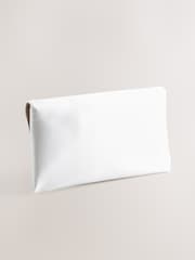 Weiß - Clutch-Tasche mit abnehmbarer Kette - Bild 5 von 9