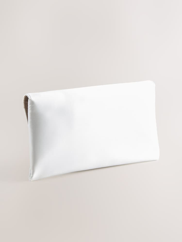 Hvit - Clutch Veske med avtakbart kjede - Image 5 of 9