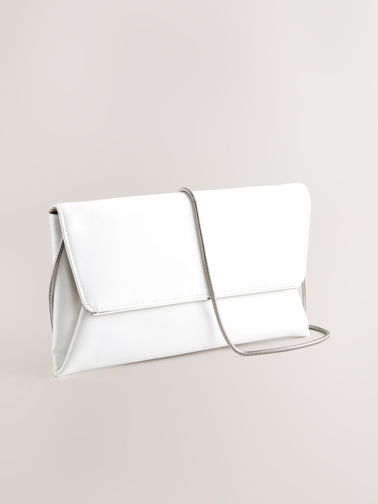 Hvit - Clutch Veske med avtakbart kjede - Image 6 of 9