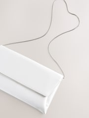 Weiß - Clutch-Tasche mit abnehmbarer Kette - Bild 7 von 9