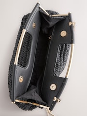 Black Raffia Clutch Bag - Image 14 of 14