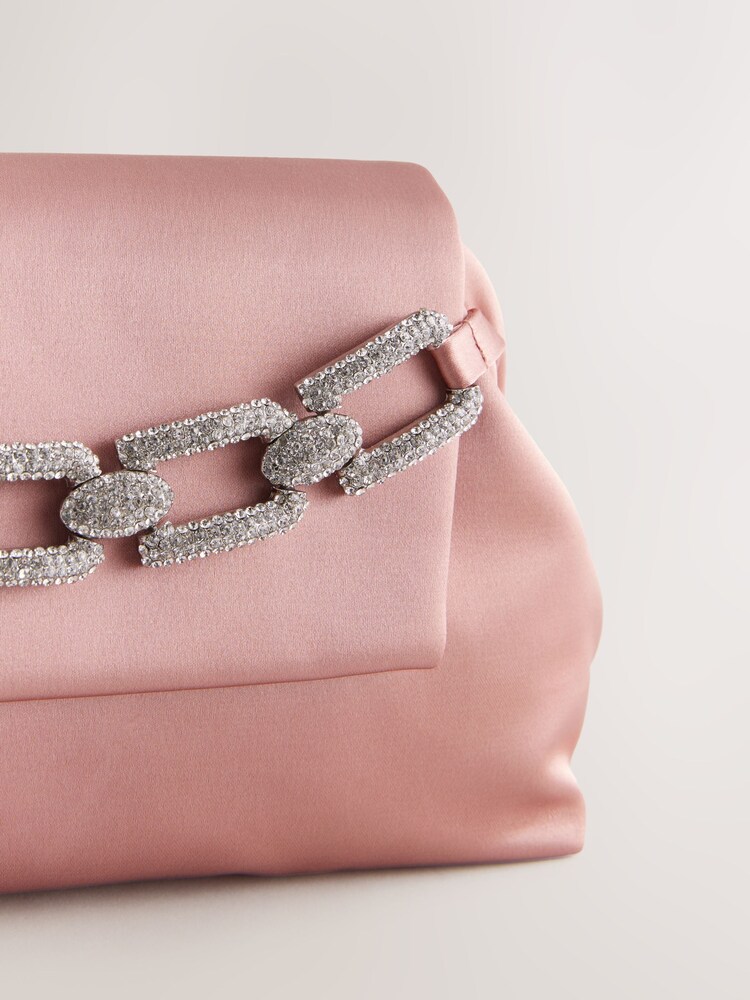 Pink - Clutch mit Strass - Bild 2 von 6