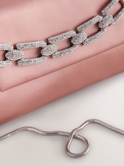 Pink - Clutch mit Strass - Bild 6 von 6
