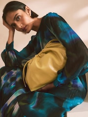 Yellow Oversized Clutch Bag - Image 2 of 9