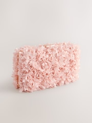 Pink - Hartschalen-Clutch mit Corsage - Bild 6 von 9