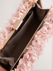 Pink - Hartschalen-Clutch mit Corsage - Bild 7 von 9
