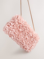 Pink - Hartschalen-Clutch mit Corsage - Bild 8 von 9