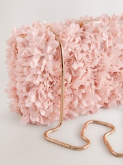 Pink - Hartschalen-Clutch mit Corsage - Bild 9 von 9