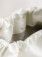 Bone Oversized Clutch Bag - Image 11 of 12