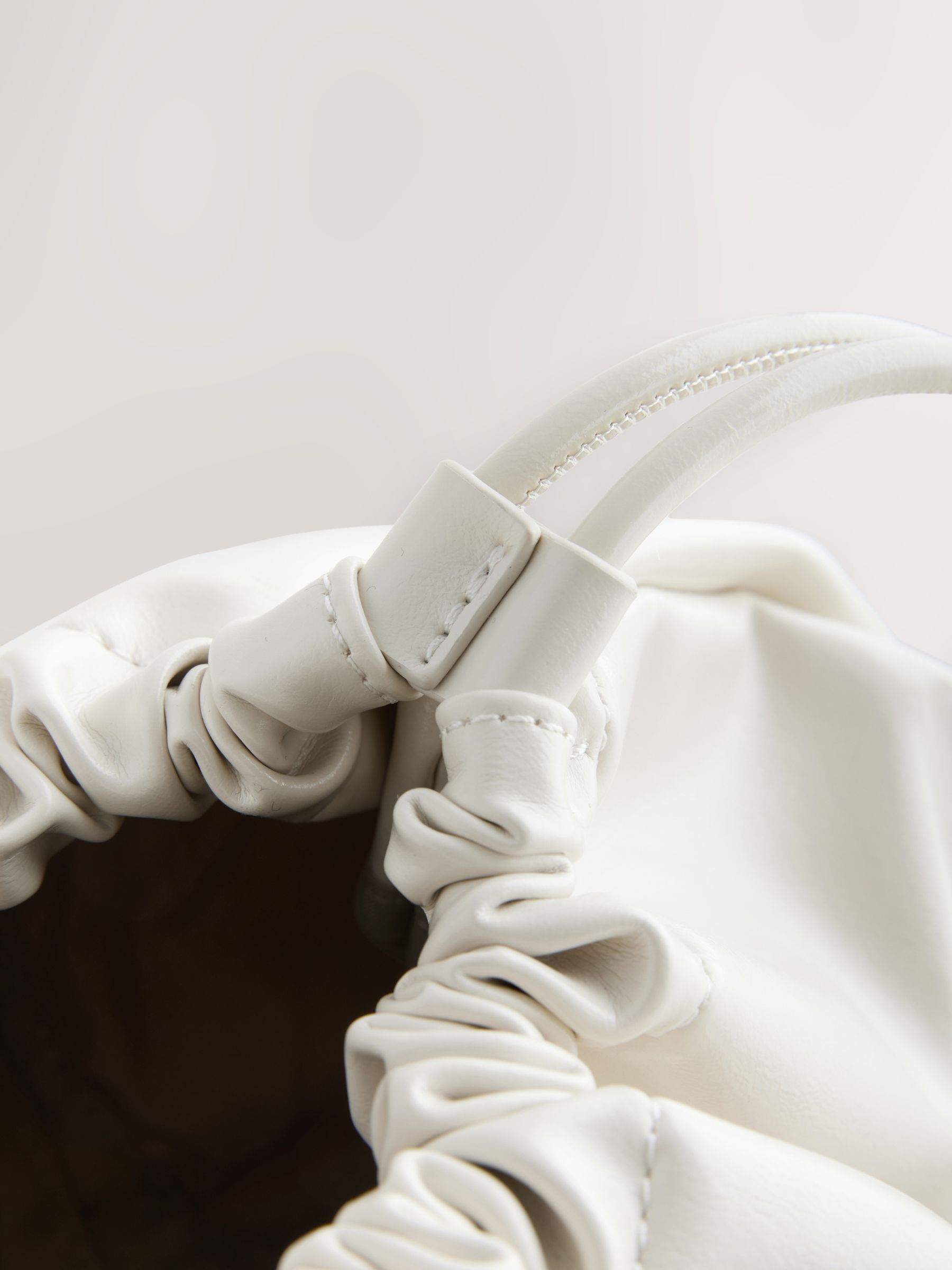 Alison- Bone Leather Clutch main image 1