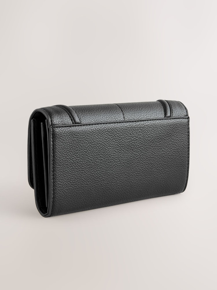 Black Large Flap Purse - Image 2 of 7 Black Large Flap Purse - Image 2 of 7