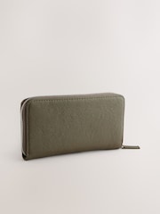 Khaki Green Zip Around Purse - Image 2 of 5