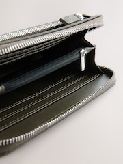 Khaki Green Zip Around Purse - Image 3 of 5