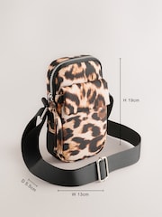 léopard - Sac pour téléphone en nylon imprimé - Image 4 of 5
