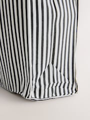 Blue Stripe 100% Cotton Lightweight Shopper Bag - Image 7 of 8