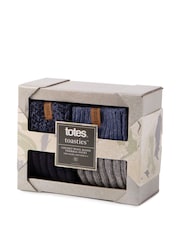 Totes Blue Mens Chunky Twist Wool Blend Winter Boot Socks 2 Pack - Image 2 of 5