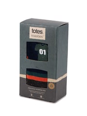 Totes Blue Mens Original Winter Slipper Socks 2 Pack - Image 5 of 5