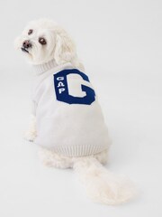 Gap White Knitted Pet Varsity Jumper - Image 1 of 1