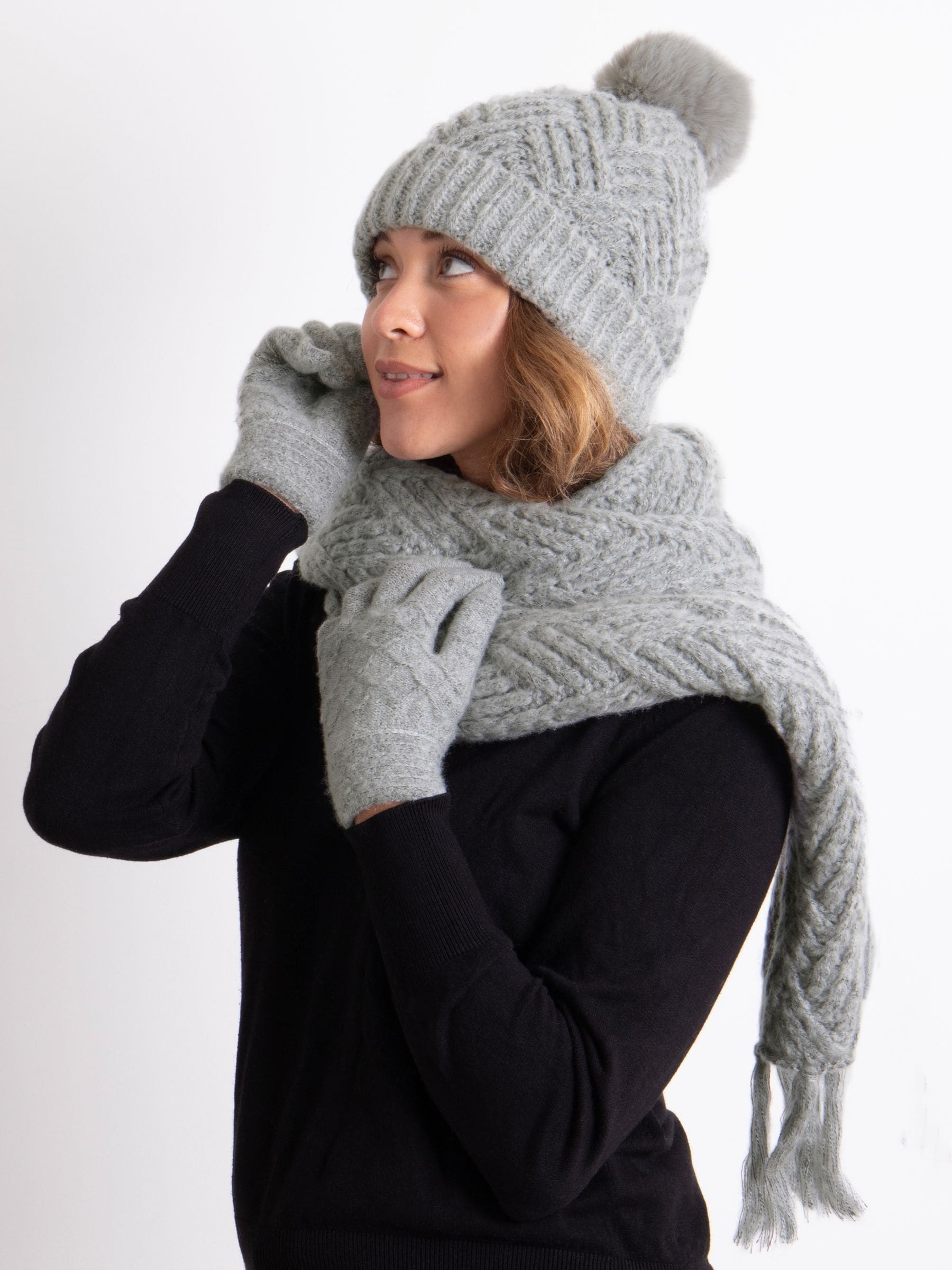 Next hat scarf and glove set shop