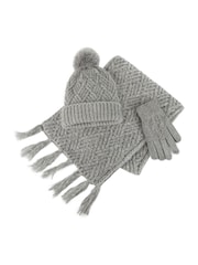 Totes Ladies Knitted Pălării, eșarfe și mănuși Set - Image 4 of 4