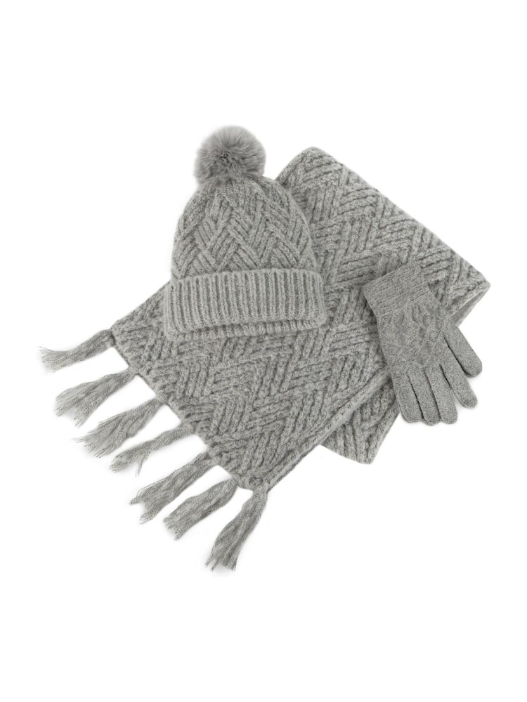 Totes Ladies Knitted Pălării, eșarfe și mănuși Set - Image 4 of 4