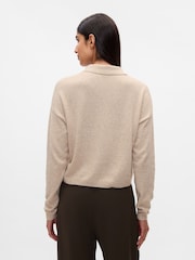 Gap Beige CashSoft Polo Jumper - Image 2 of 4